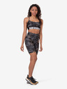 Nebbia Черен дамски спортен клин с щампа Nebbia Biker Shorts
