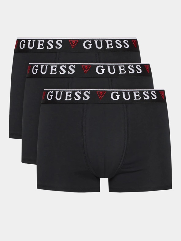 Guess Jeans Комплект черни мъжки боксерки Guess Jeans Underwear 3-Pack U97G01 K6YW1 A996 Jet Black/Frost G
