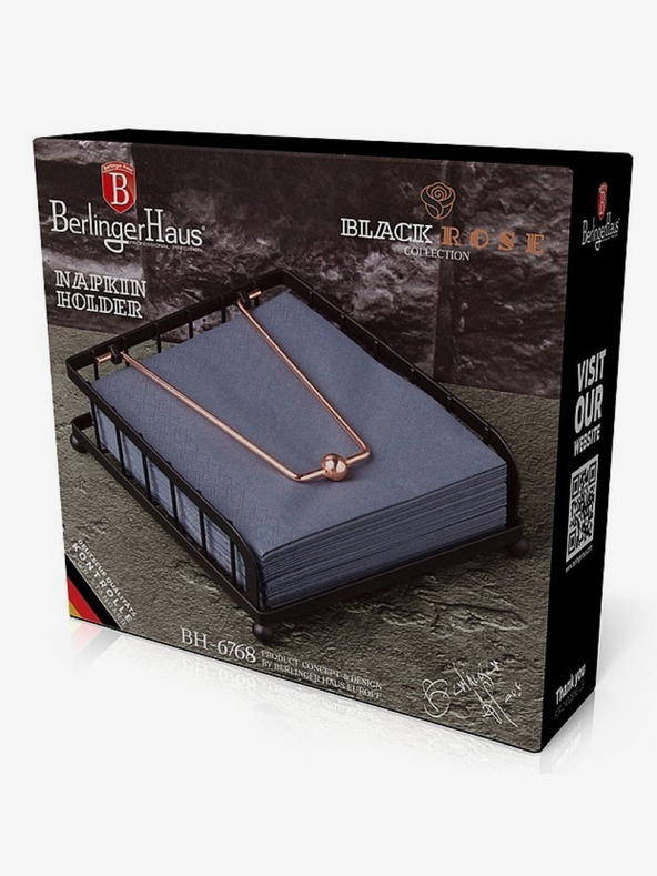 Berlingerhaus Държач за салфетки колекция Black Rose BERLINGERHAUS