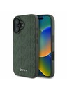 DKNY DKNY кожен (PU) заден калъф за iPhone 16 Green