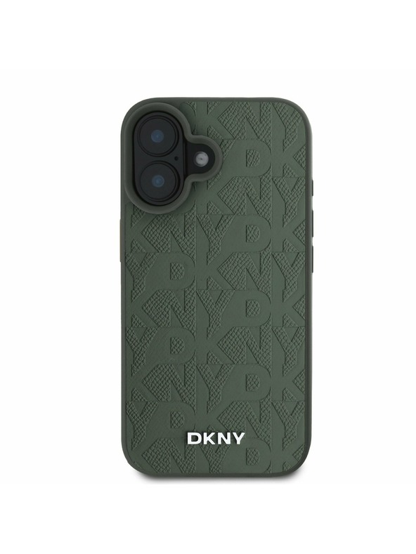 DKNY DKNY кожен (PU) заден калъф за iPhone 16 Green