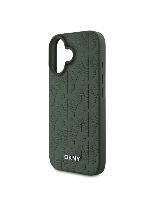 DKNY DKNY кожен (PU) заден калъф за iPhone 16 Green