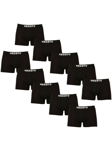Nedeto Комплект от десет - мъжки боксерки Nedeto черни