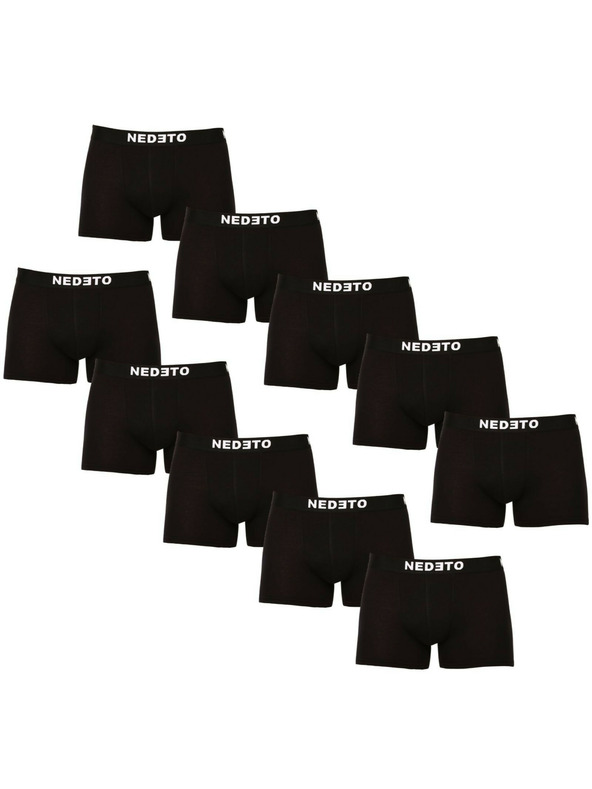 Nedeto Комплект от десет - мъжки боксерки Nedeto черни
