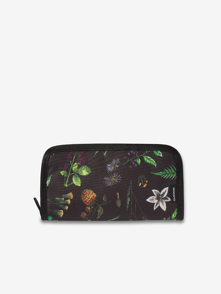 Dakine Зелено-черно дамско цветно портмоне Dakine Luna Wallet Woodland Floral