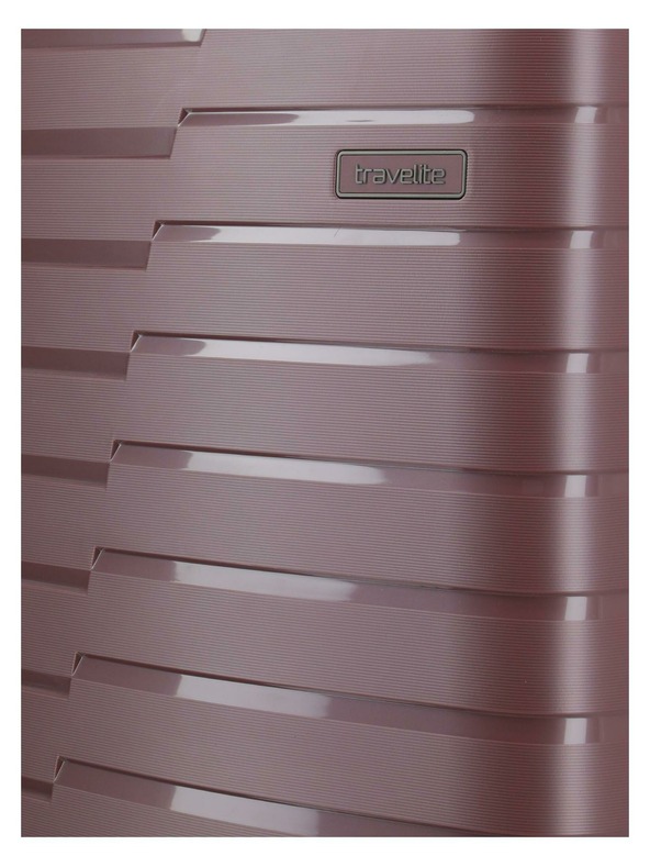 Travelite Пътнически куфар Travelite Air Base S разширяем Lilac
