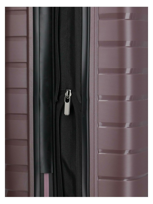 Travelite Пътнически куфар Travelite Air Base S разширяем Lilac