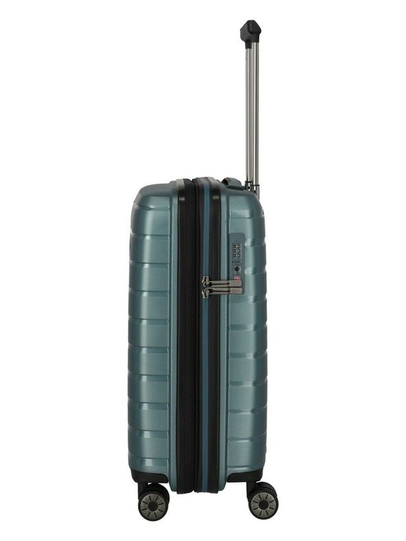 Travelite Пътнически куфар Travelite Air Base S разширяем Ice blue