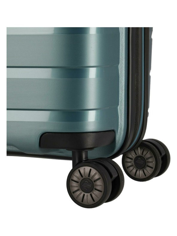 Travelite Пътнически куфар Travelite Air Base S разширяем Ice blue