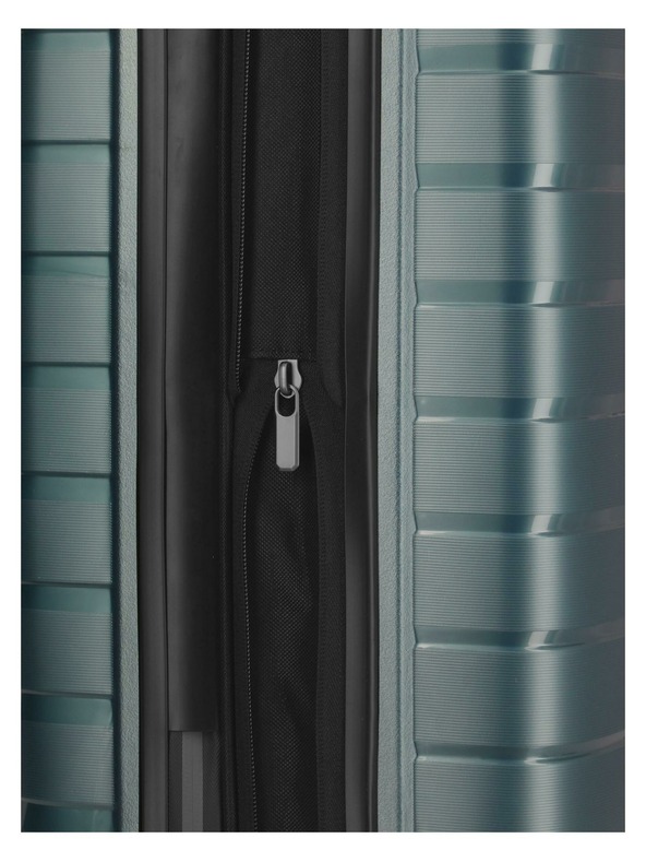 Travelite Пътнически куфар Travelite Air Base S разширяем Ice blue