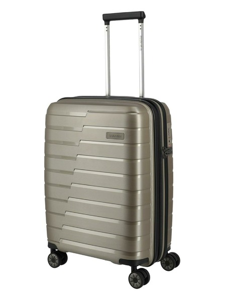 Travelite Пътнически куфар Travelite Air Base S разширяем Champagne