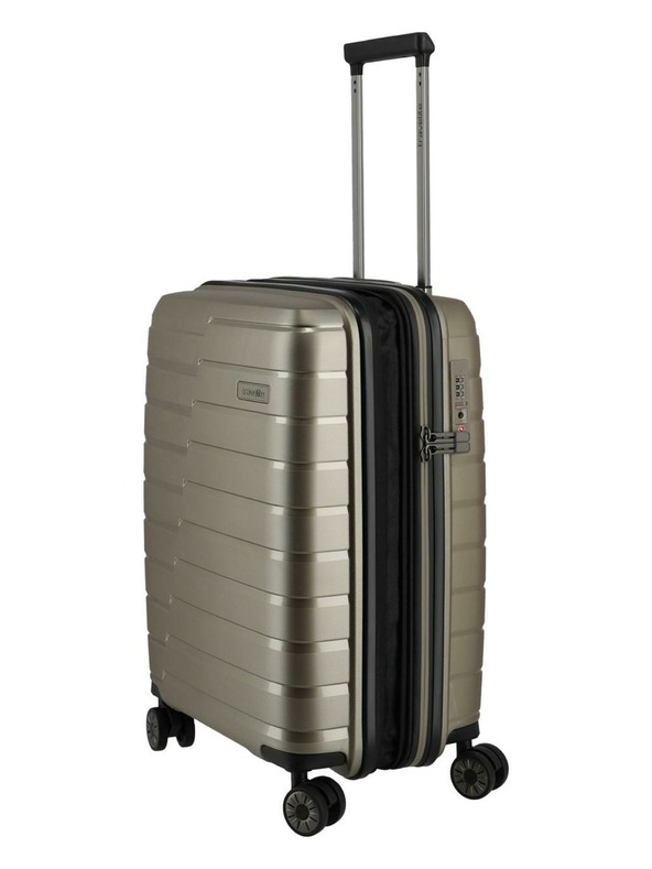 Travelite Пътнически куфар Travelite Air Base S разширяем Champagne