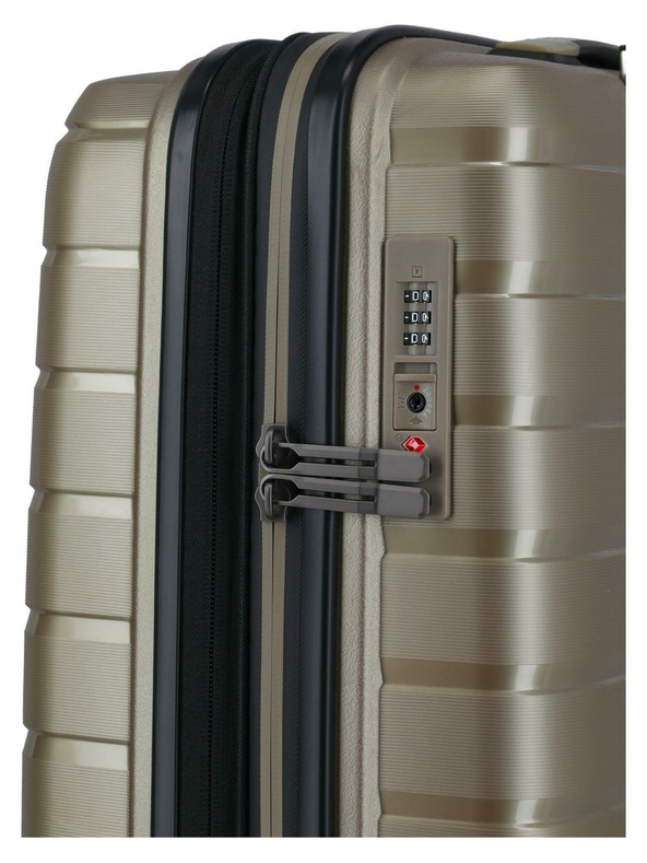 Travelite Пътнически куфар Travelite Air Base S разширяем Champagne