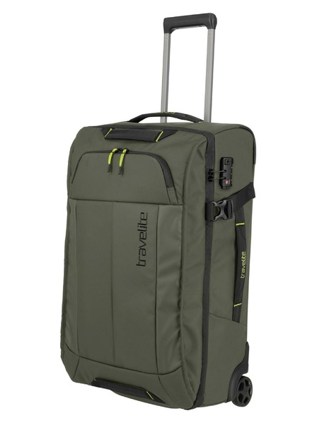 Travelite Пътническа чанта Travelite Briize с колелца M Khaki