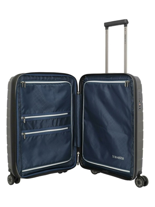 Travelite Пътнически куфар Travelite Air Base S разширяем Anthracite