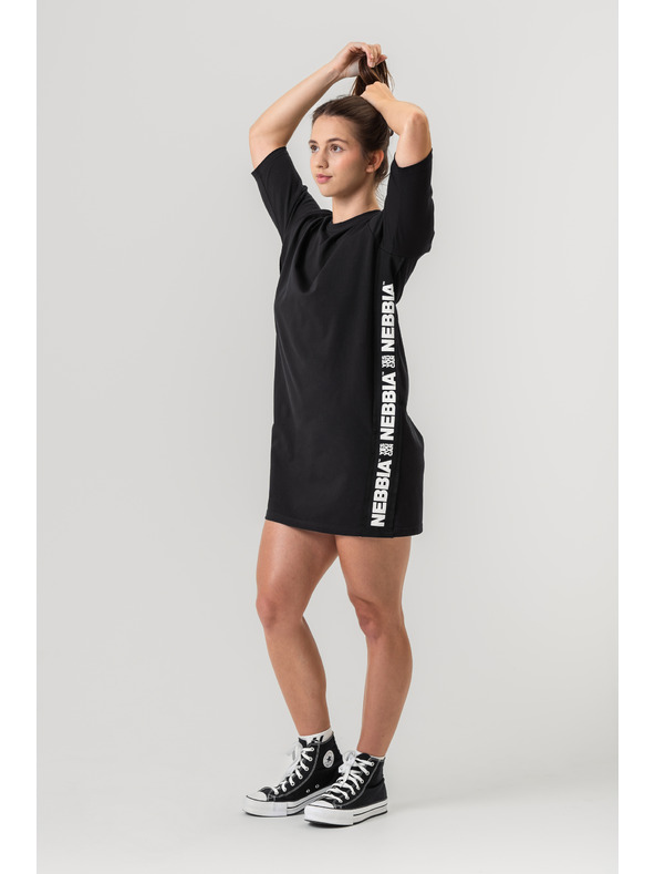 Nebbia Oversized тениска рокля NEBBIA CLUB 594 XS/S, black