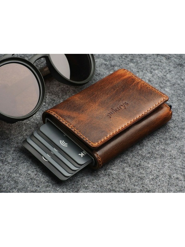 Pularys BOSTO RFID портфейл - Естествена кожа