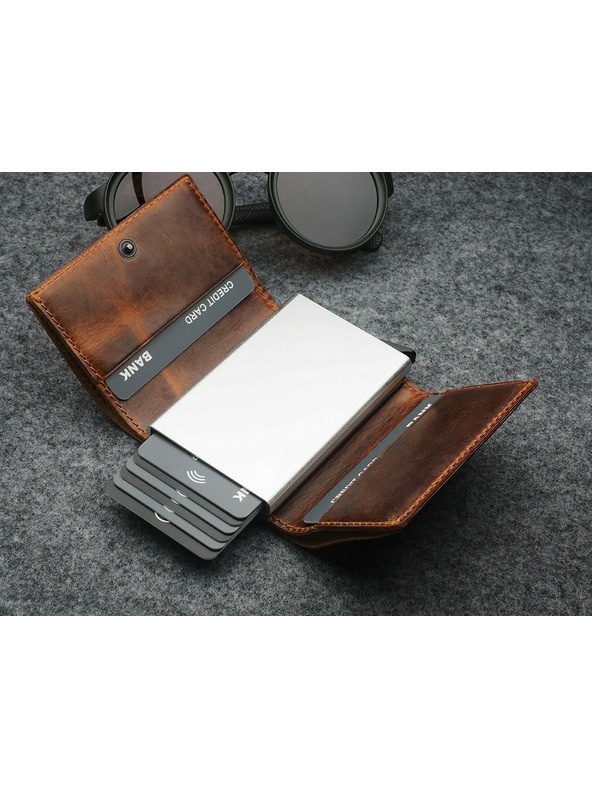 Pularys BOSTO RFID портфейл - Естествена кожа