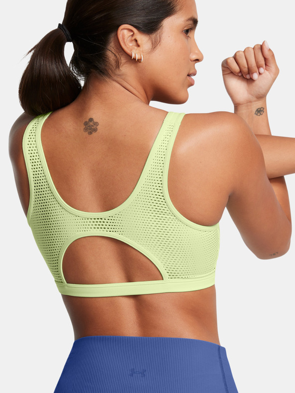 Under Armour Дамски сутиен Under Armour UA Infinity Low Mesh-GRN