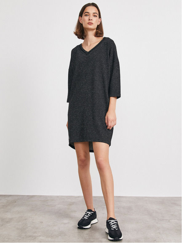 ZOOT.lab Черна шарена рокля METROOPOLIS by ZOOT.lab Eustacia