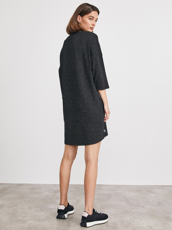 ZOOT.lab Черна шарена рокля METROOPOLIS by ZOOT.lab Eustacia