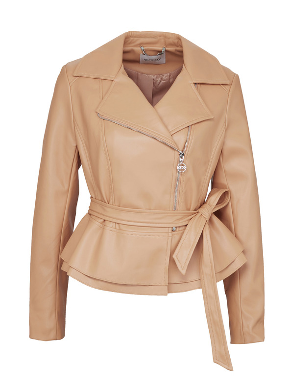 Orsay Светлокафяво дамско кожено яке ORSAY