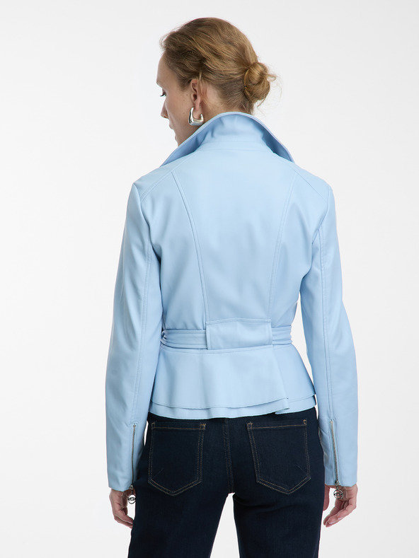 Orsay Светлосиньо дамско яке от изкуствена кожа ORSAY