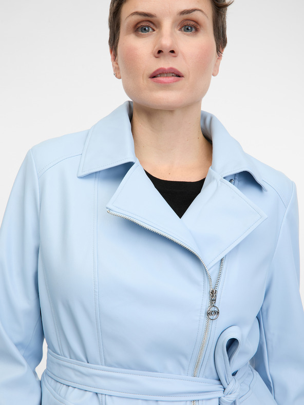 Orsay Светлосиньо дамско яке от изкуствена кожа ORSAY
