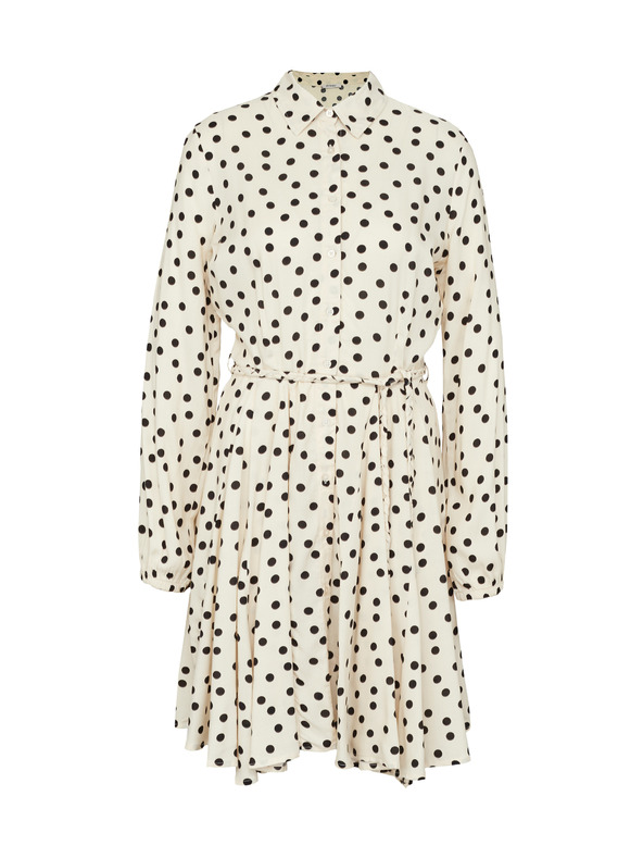 Orsay Кремови дамски ризови рокли до коляното ORSAY