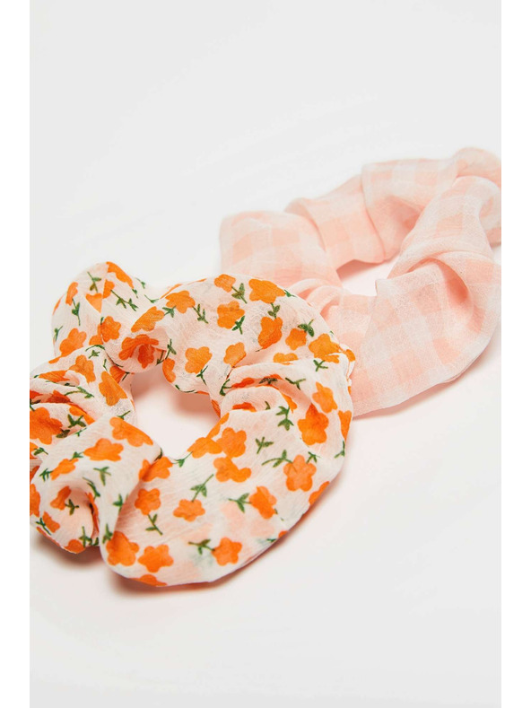 Moodo Комплект от два оранжеви щампосани ластика Moodo