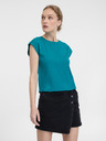 Orsay Тюркоазена дамска тениска с къс ръкав ORSAY
