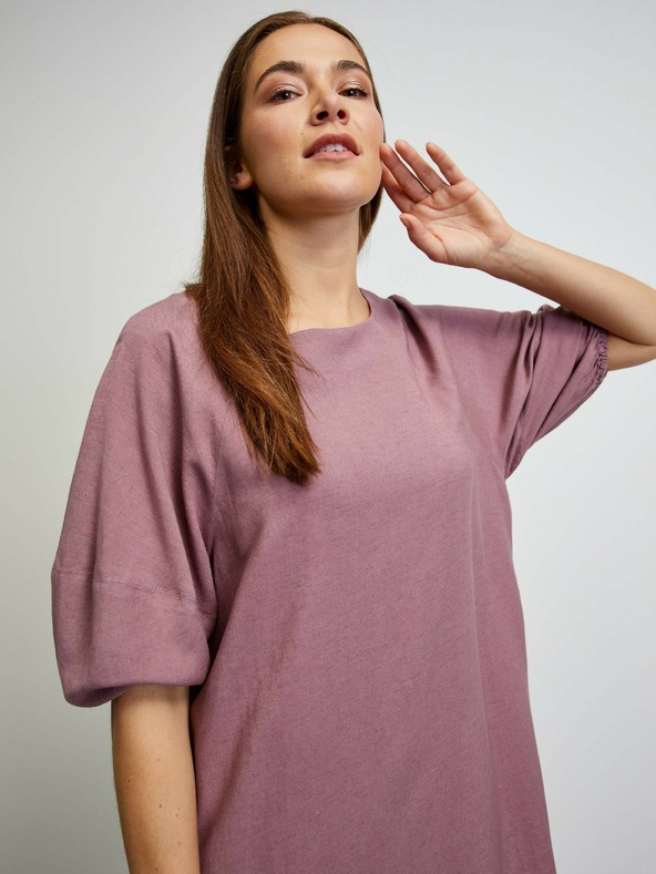 ZOOT.lab Староророзова основна рокля с ръкави с балон METROOPOLIS by ZOOT.lab Vasilisa