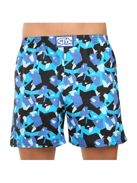 Styx Мъжки пижамни гащи Styx камуфлаж квадратен