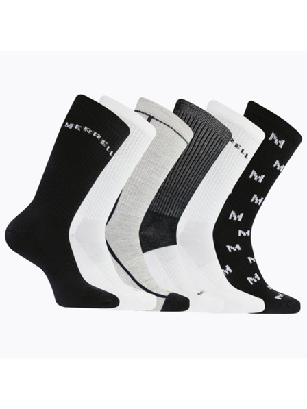 Merrell merrell чорапи MEA33694C6B2 BKAST RECYCLED CUSHION CREW (6 опаковки) черни асортирани S/M MERRELL ЧОРАПИ