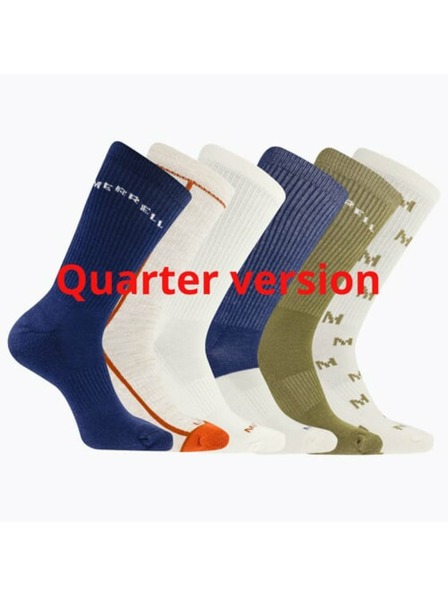 Merrell merrell чорапи MEA33695Q6B2 NVAST RECYCLED CUSHION QUARTER (6 опаковки) тъмносини асортирани S/M MERRELL ЧОРАПИ