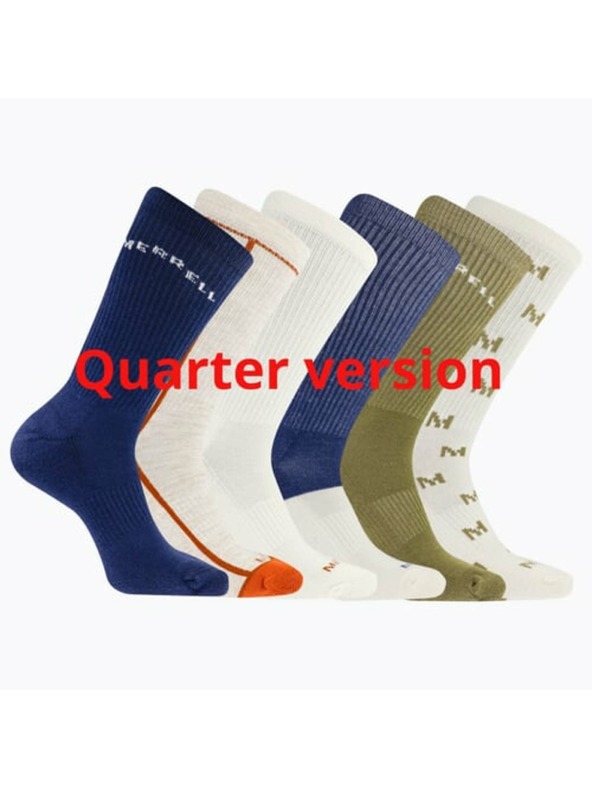 Merrell merrell чорапи MEA33695Q6B2 NVAST RECYCLED CUSHION QUARTER (6 опаковки) тъмносини асортирани S/M MERRELL ЧОРАПИ