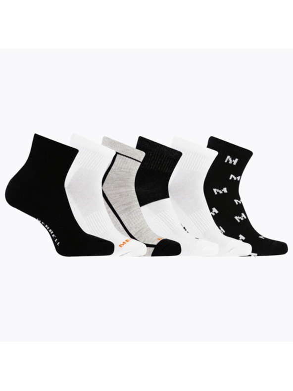 Merrell merrell чорапи MEA33695Q6B2 BKAST RECYCLED CUSHION QUARTER (6 опаковки) черни асортирани S/M MERRELL ЧОРАПИ