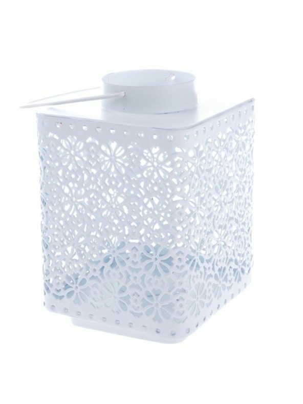 Casa de Engel Метален фенер, бял, 0/12