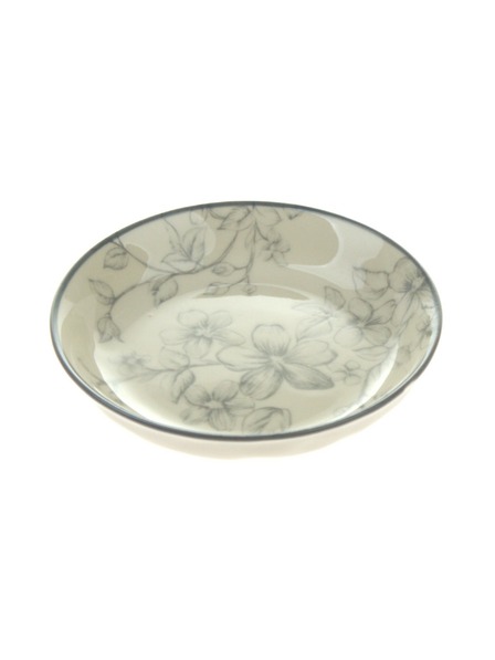 Casa de Engel Керамична десертна чиния Ø 10см - сиви цветя, 12/96