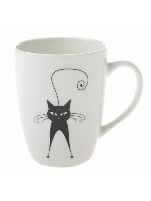 Casa de Engel Порцеланова чаша с мотив на котка - 370мл, 12/36