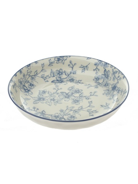 Casa de Engel Керамична дълбока чиния Ø 20 см - сини цветя, 6/24