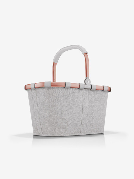 Reisenthel Сив пазарски кошница с розова рамка Reisenthel Carrybag
