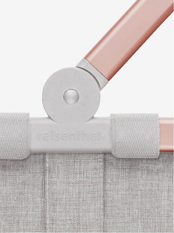 Reisenthel Сив пазарски кошница с розова рамка Reisenthel Carrybag