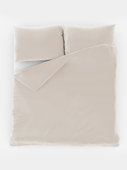 Kvalitex Френско еднотонно памучно спално бельо 200x200, 70x90см бяло