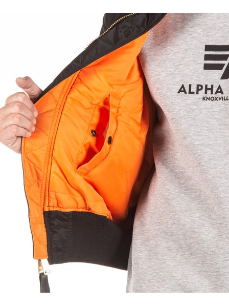 Alpha Industries Мъжко черно бомбър яке Alpha Industries MA-1 Heritage