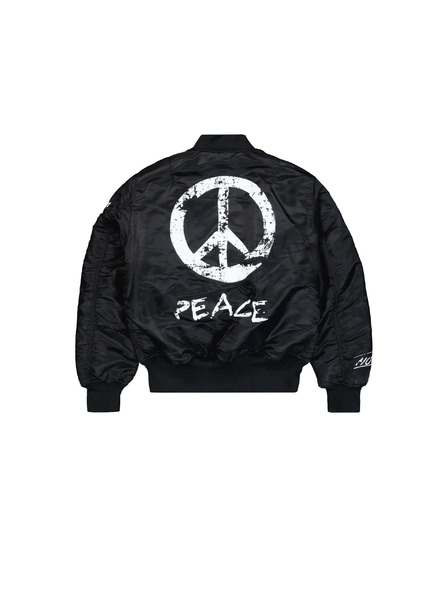 Alpha Industries Мъжко черно бомбър яке Alpha Industries MA-1 Peace