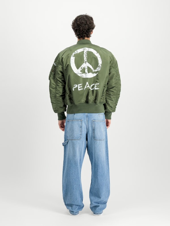 Alpha Industries Мъжко зелено бомбър яке Alpha Industries MA-1 Peace