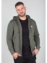Alpha Industries Мъжки зелен суитшърт с качулка Alpha Industries Basic Zip hoodie Dark Olive