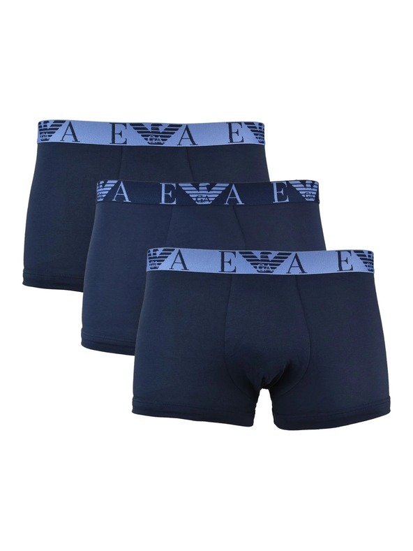 Emporio Armani Комплект от три броя тъмносини боксерки Emporio Armani Underwear 40035 Marine 3-Pack