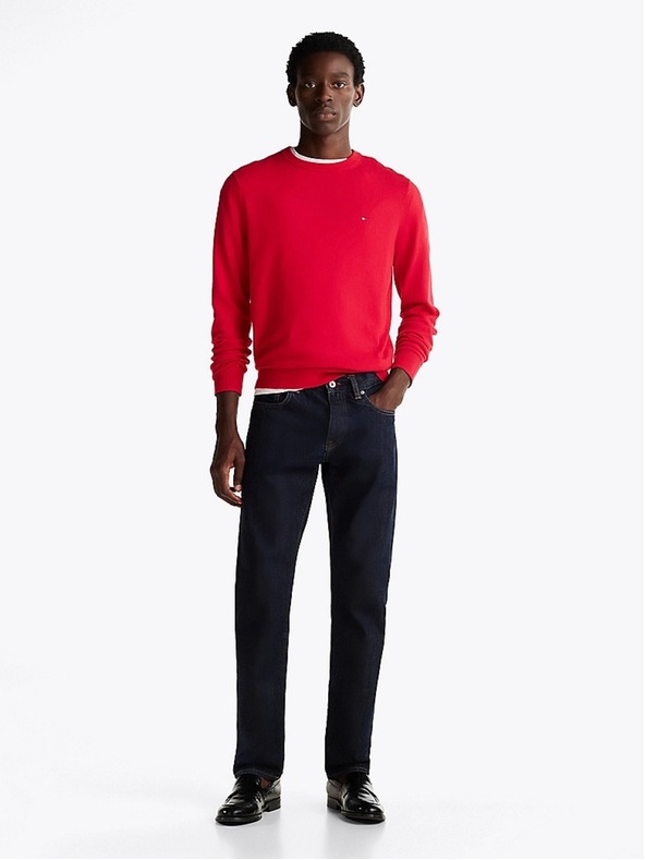 Tommy Hilfiger Мъжки червен пуловер Primary Red Tommy Hilfiger